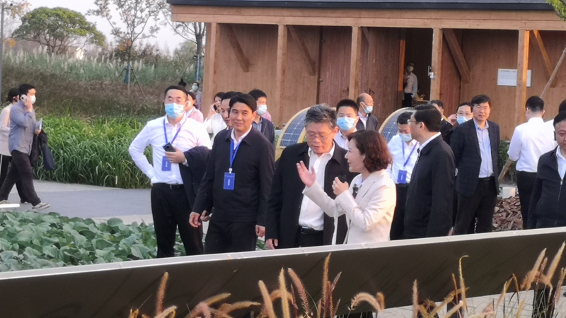 國家發改委黨組成員郭蘭峰、浙江省常務副省長徐文光一行調研浙農嘉善萬畝水稻種植示范區