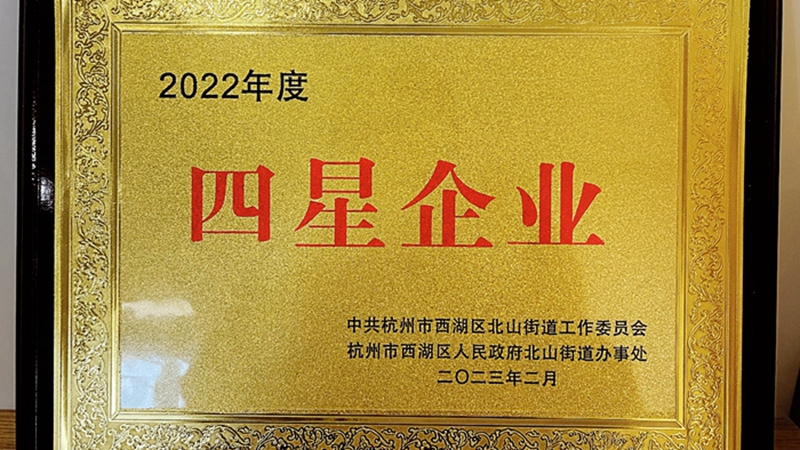 西湖小貸榮獲北山街道&ldquo;2022年度經濟工作先進集體四星企業&rdquo;稱號